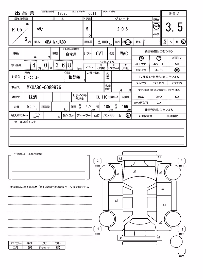 TOYOTA HARRIER