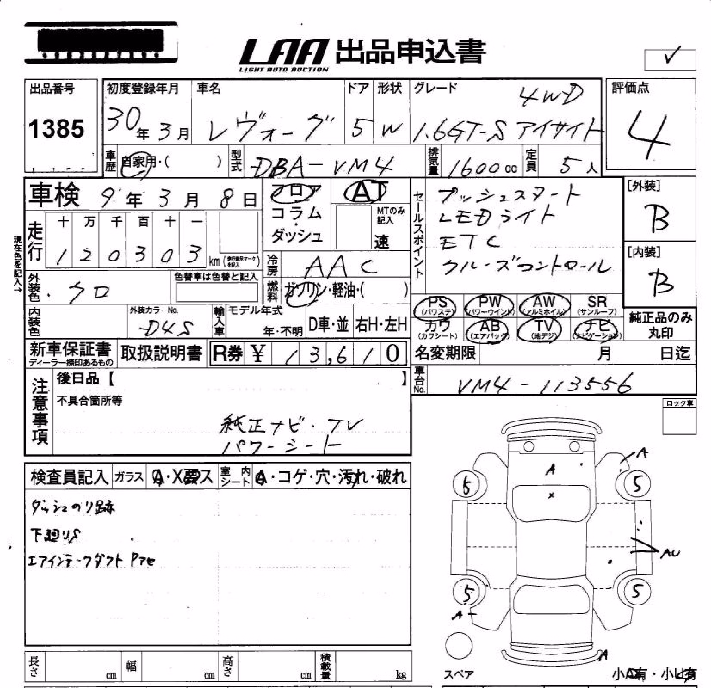 SUBARU LEVORG