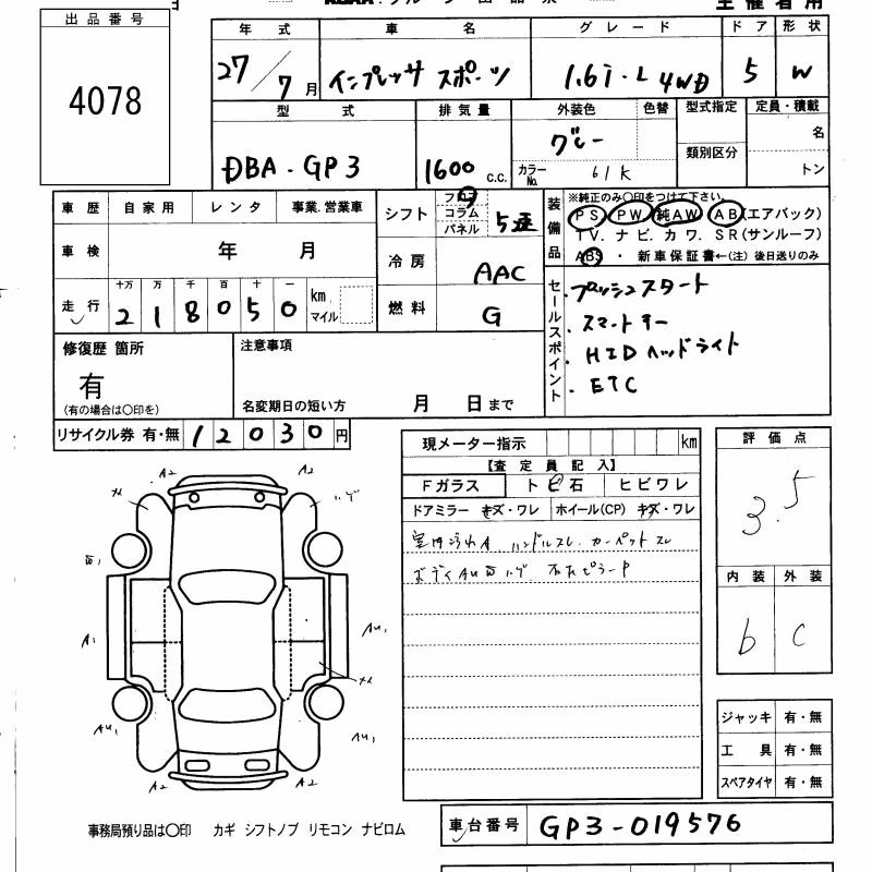 SUBARU IMPREZA