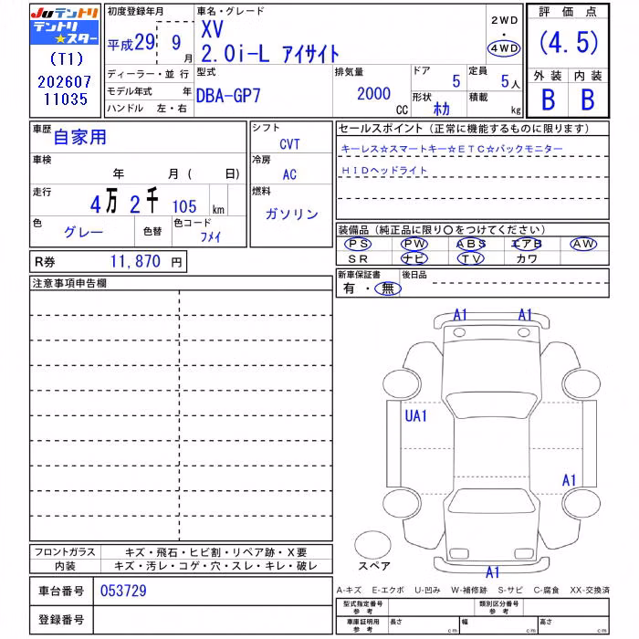 SUBARU XV