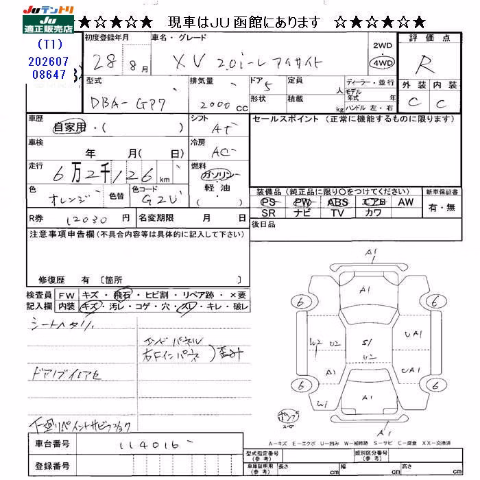 SUBARU XV