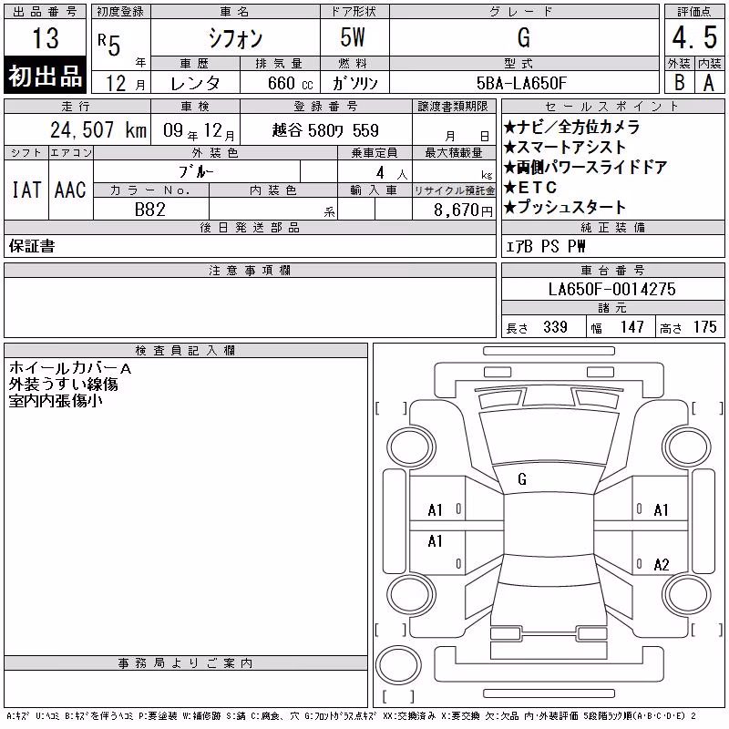SUBARU CHIFFON