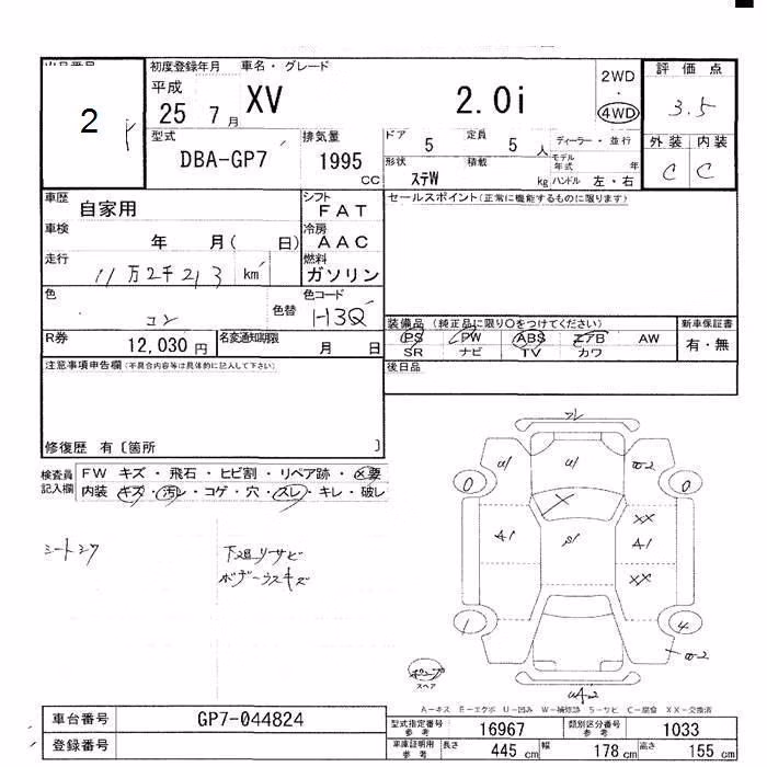 SUBARU XV