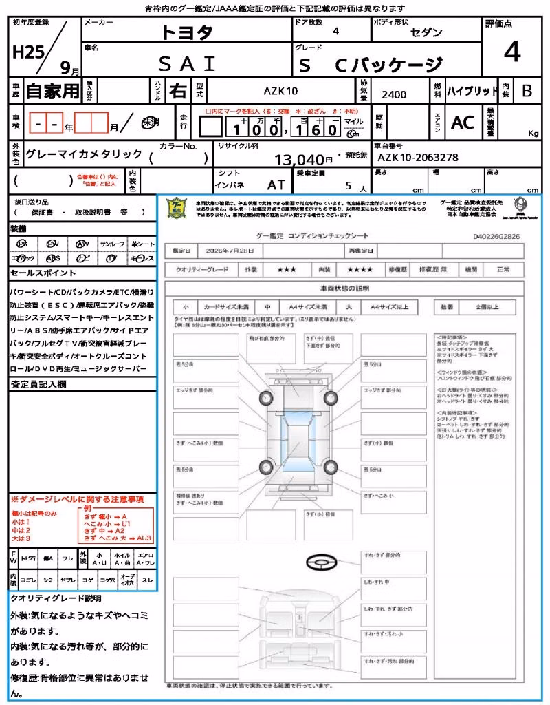 TOYOTA SAI