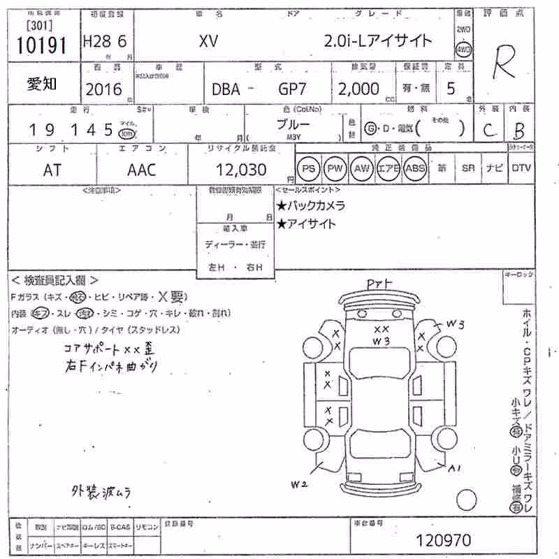 SUBARU XV
