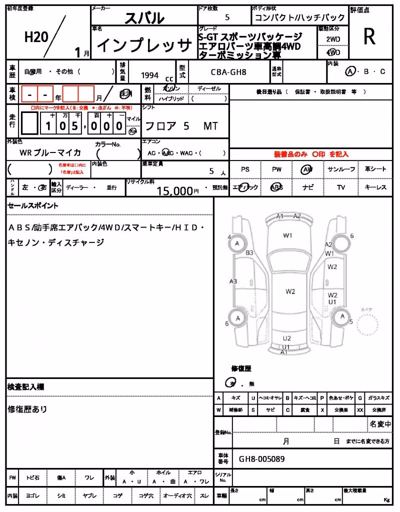 SUBARU IMPREZA
