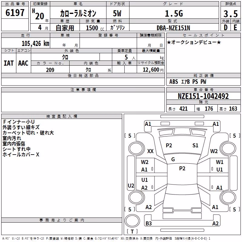 TOYOTA COROLLA RUMION