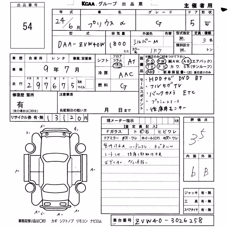 TOYOTA PRIUS ALPHA