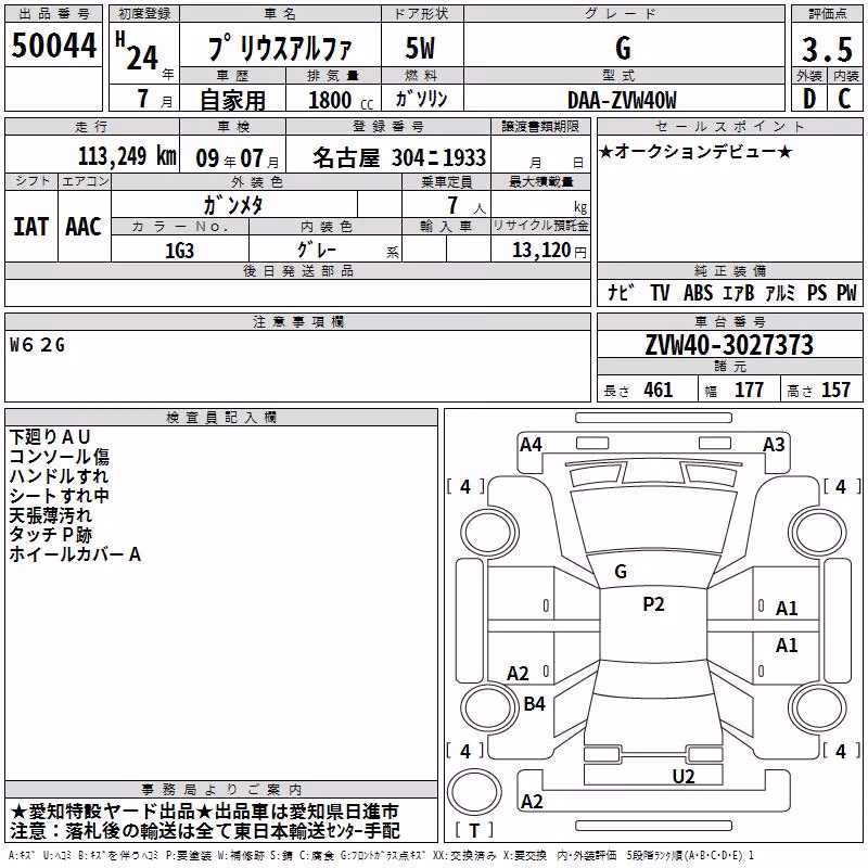 TOYOTA PRIUS ALPHA