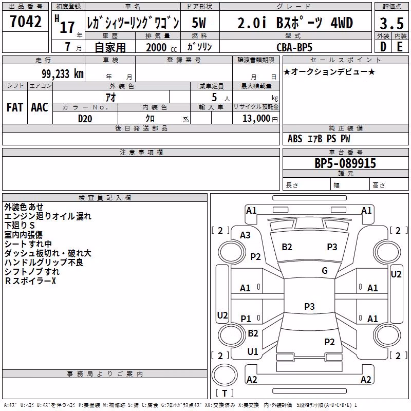 SUBARU LEGACY
