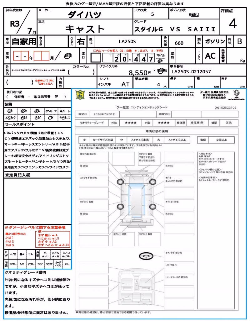 DAIHATSU CAST