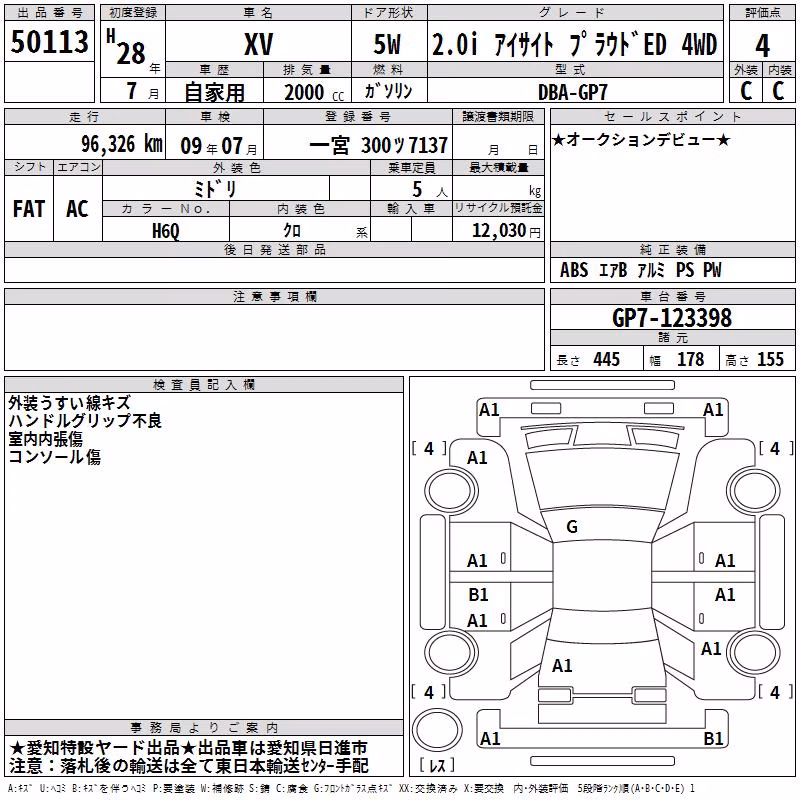 SUBARU XV