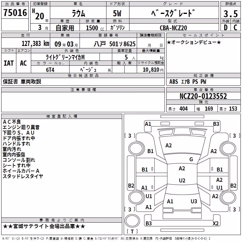 TOYOTA RAUM