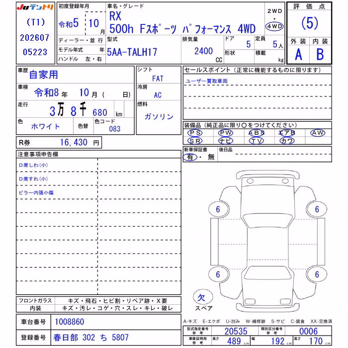 LEXUS RX500H