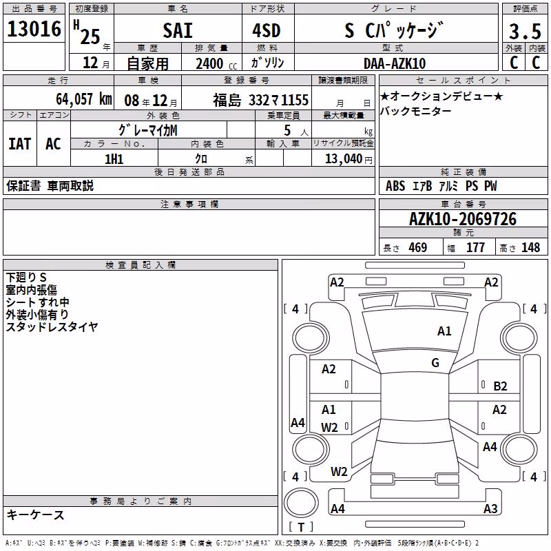 TOYOTA SAI