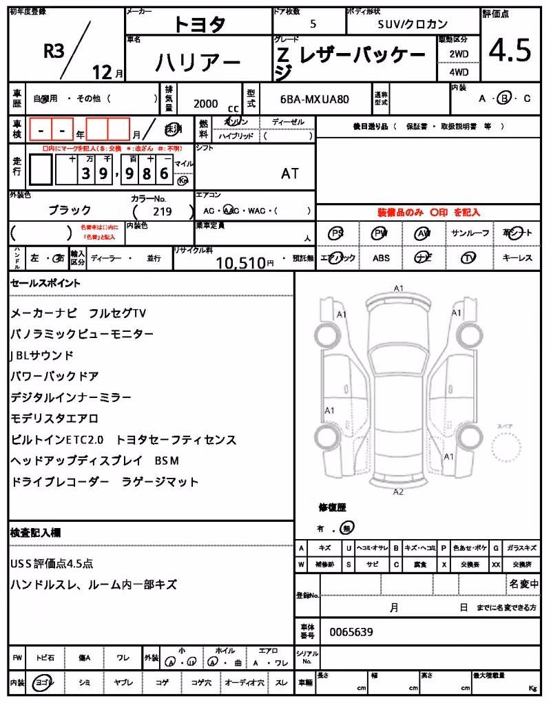 TOYOTA HARRIER