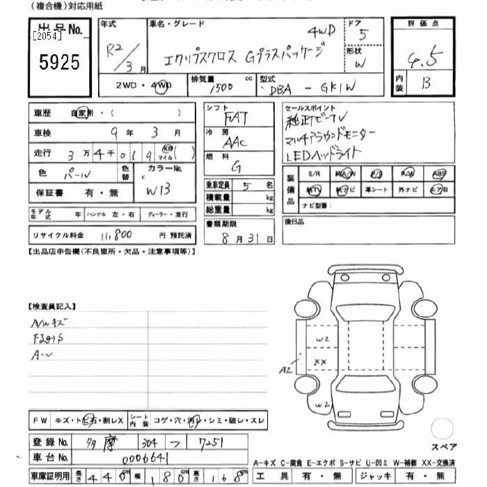 MITSUBISHI ECLIPSE CROSS