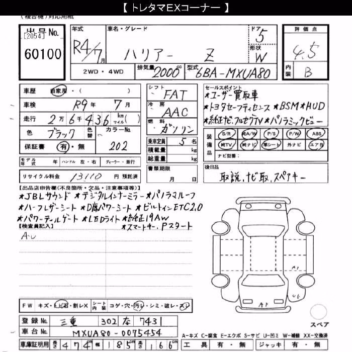 TOYOTA HARRIER