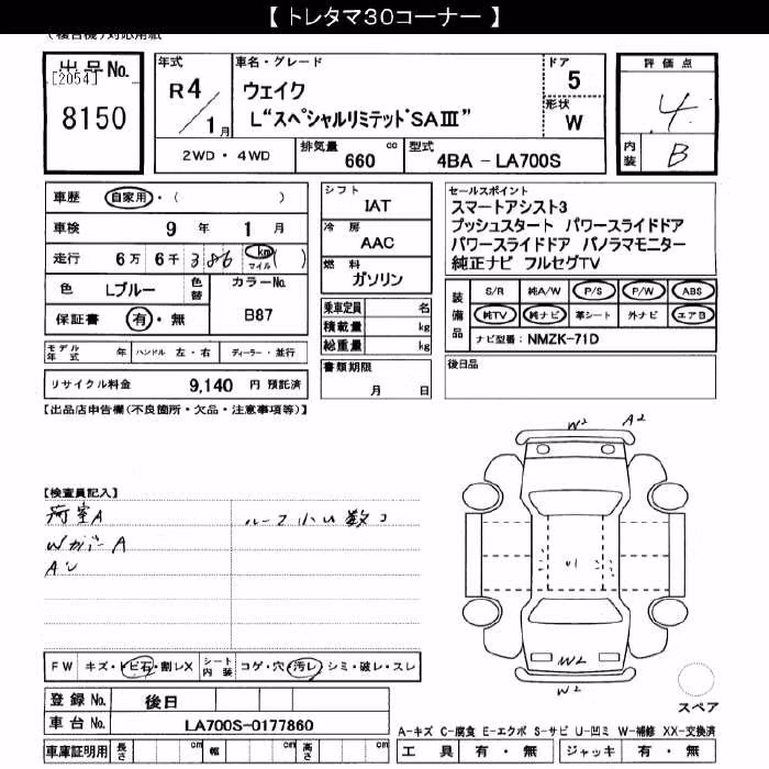 DAIHATSU WAKE