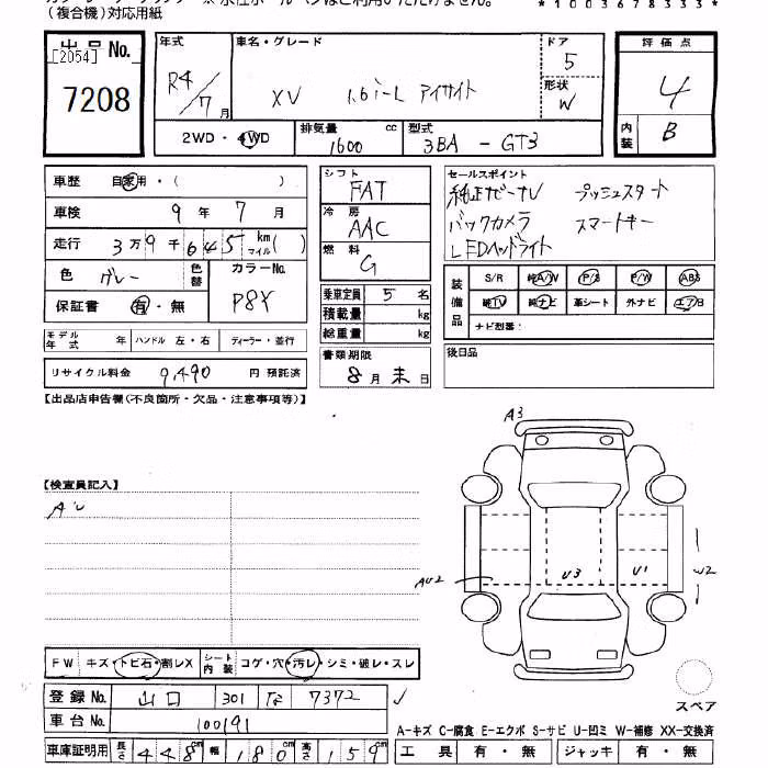 SUBARU XV