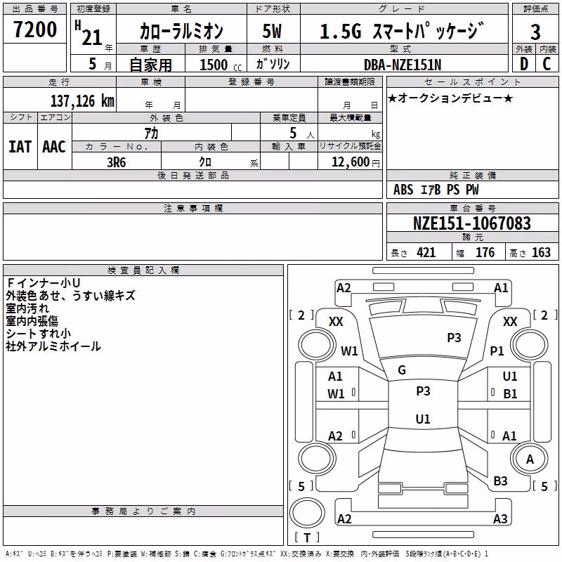 TOYOTA COROLLA RUMION