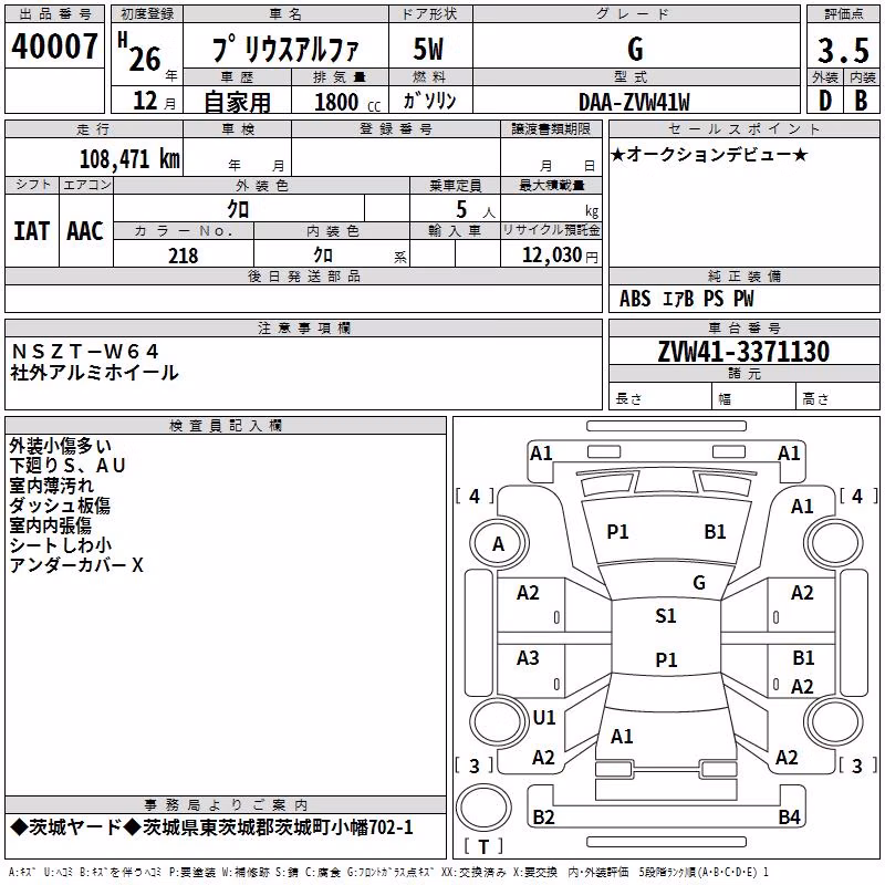 TOYOTA PRIUS ALPHA
