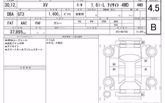 SUBARU XV