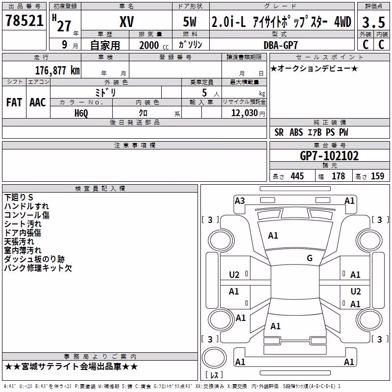 SUBARU XV
