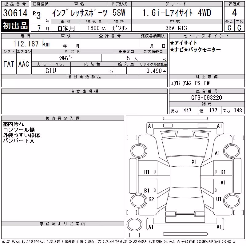 SUBARU XV