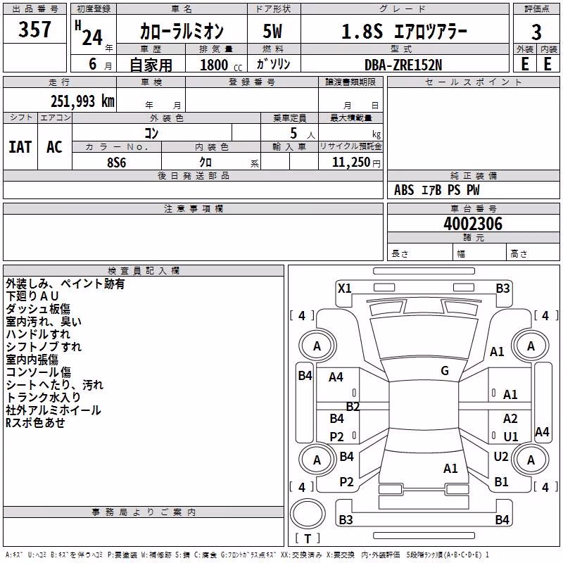 TOYOTA COROLLA RUMION