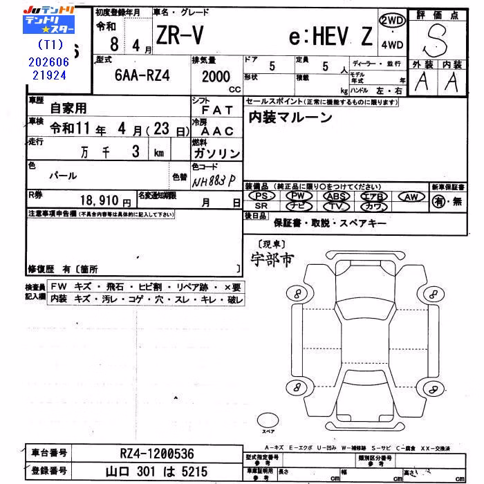HONDA ZR-V
