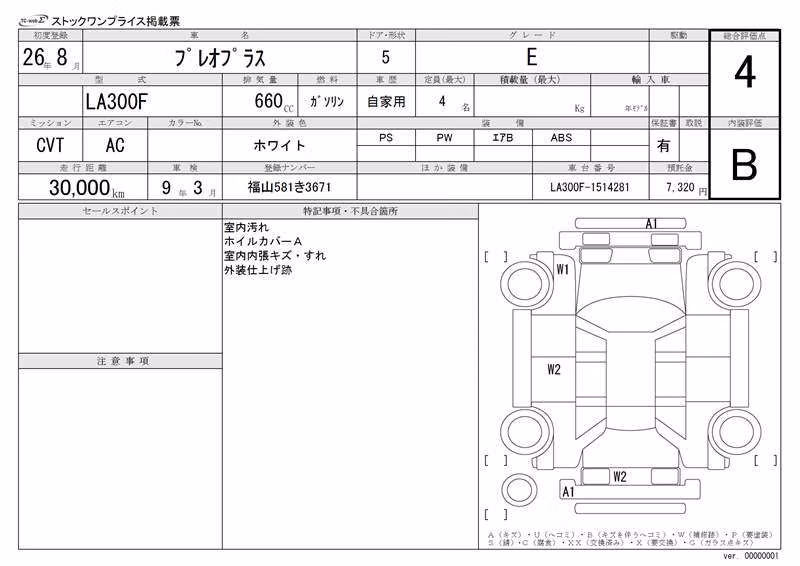 SUBARU PLEO PLUS