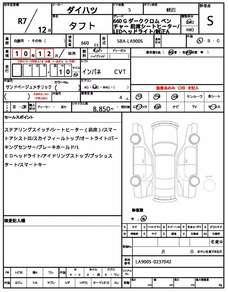 DAIHATSU TAFT