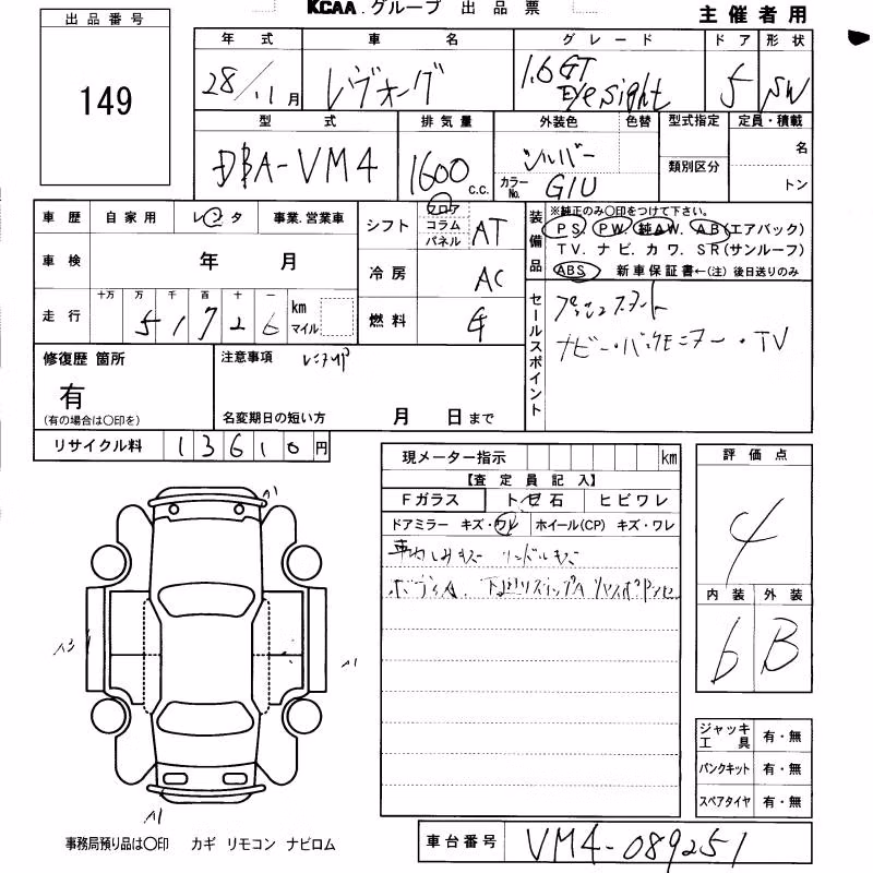 SUBARU LEVORG