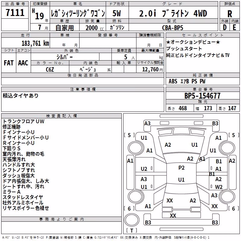 SUBARU LEGACY