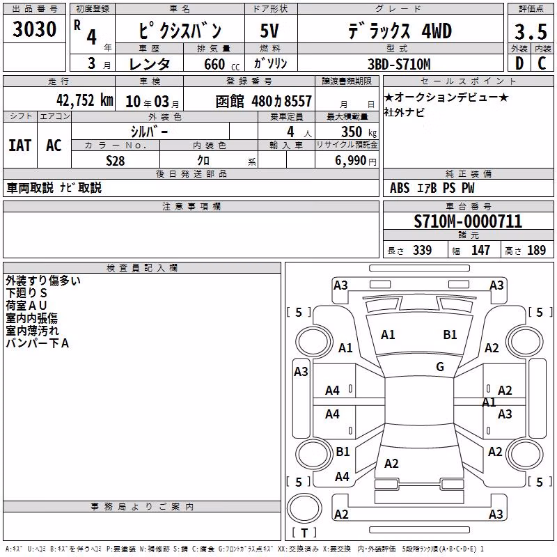 TOYOTA PIXIS VAN