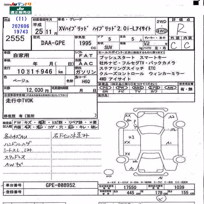 SUBARU XV