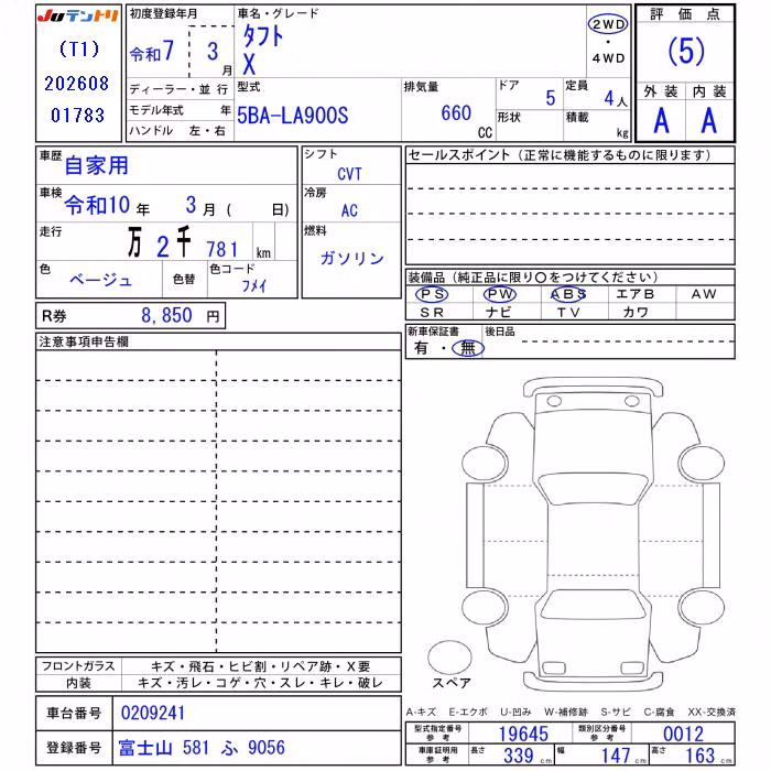 DAIHATSU TAFT