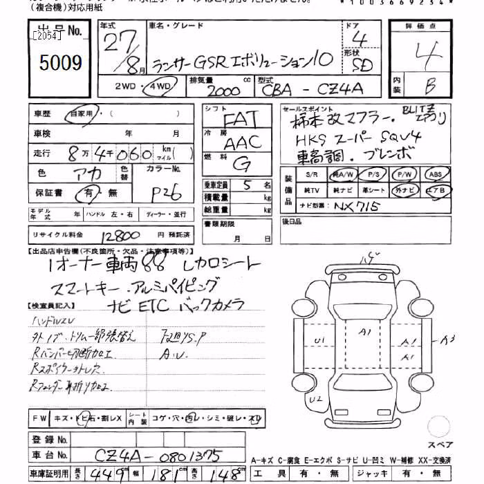 MITSUBISHI LANCER EVOLUTION