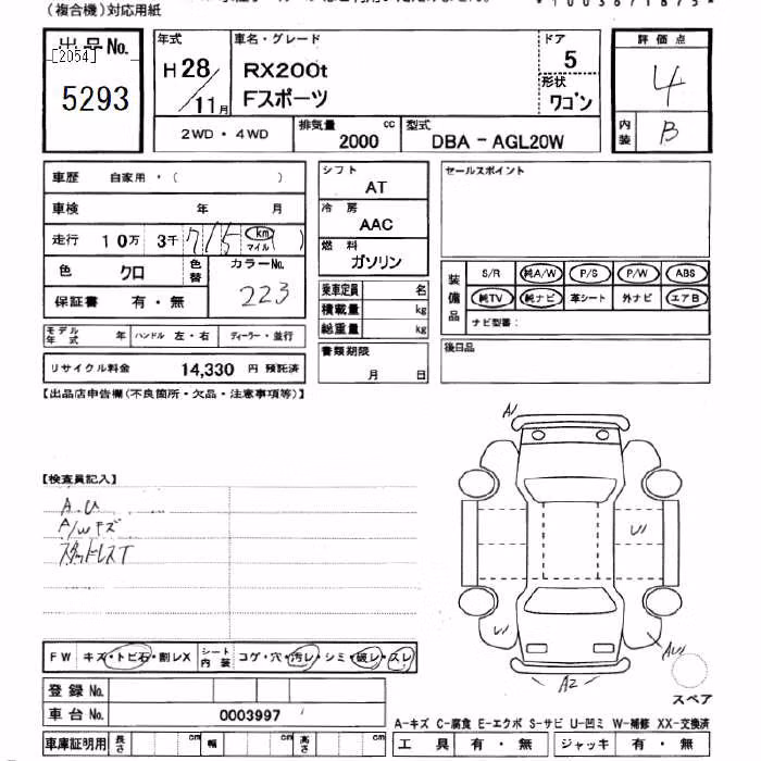 LEXUS RX200T