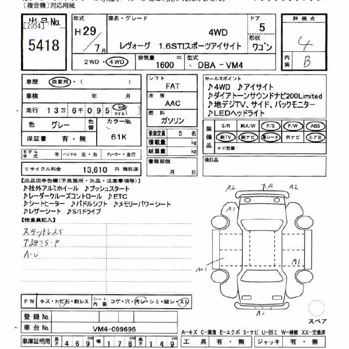 SUBARU LEVORG
