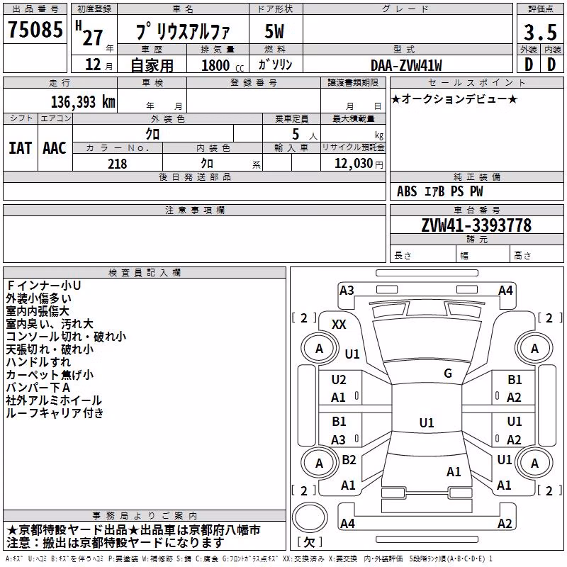 TOYOTA PRIUS ALPHA
