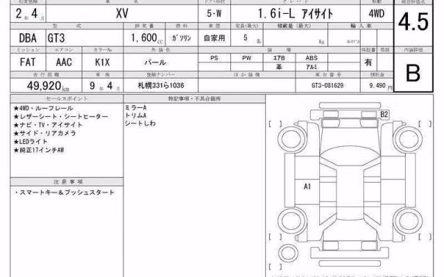 SUBARU XV