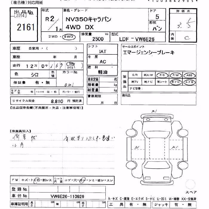 NISSAN NV350 CARAVAN