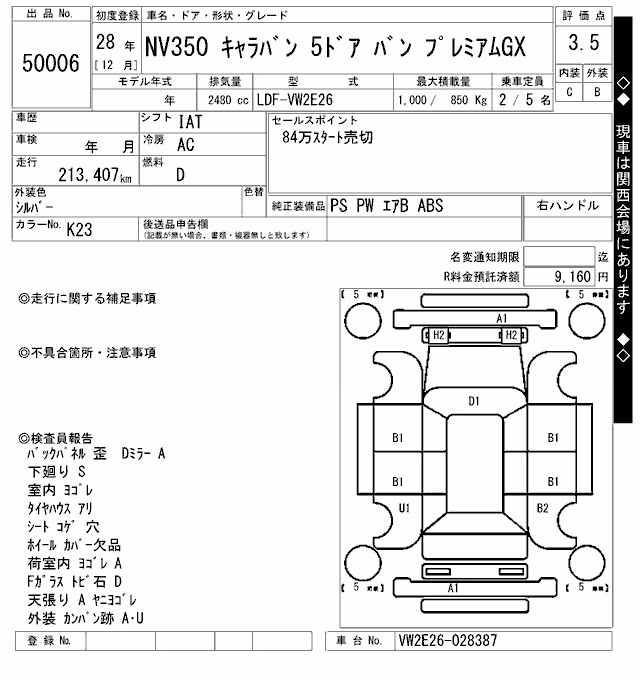 NISSAN NV350 CARAVAN