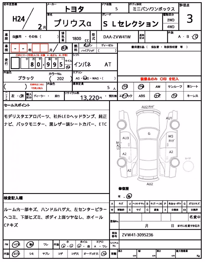 TOYOTA PRIUS ALPHA