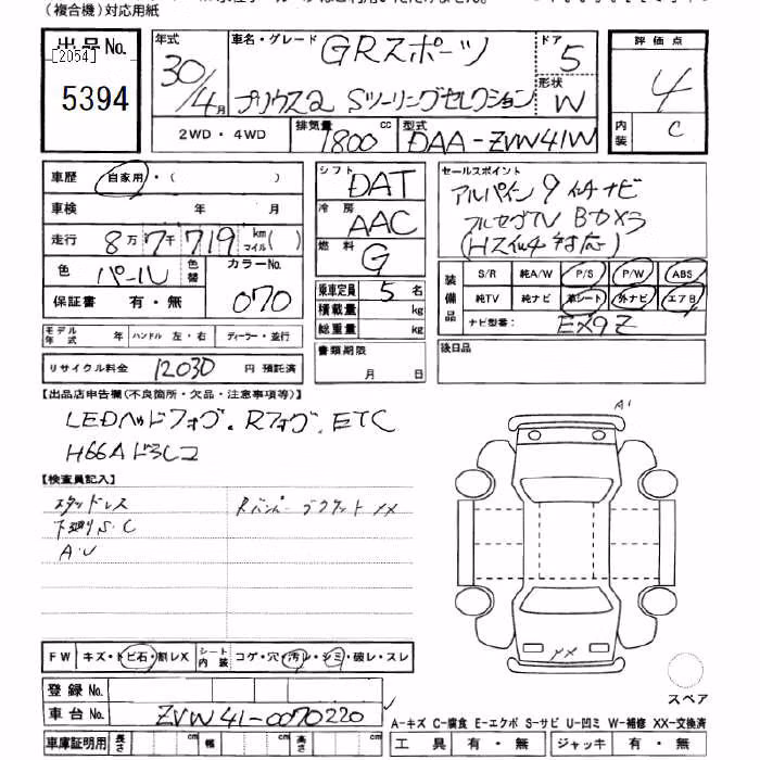 TOYOTA PRIUS ALPHA