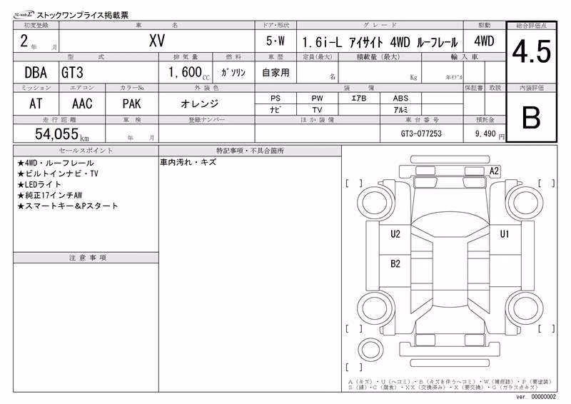 SUBARU XV