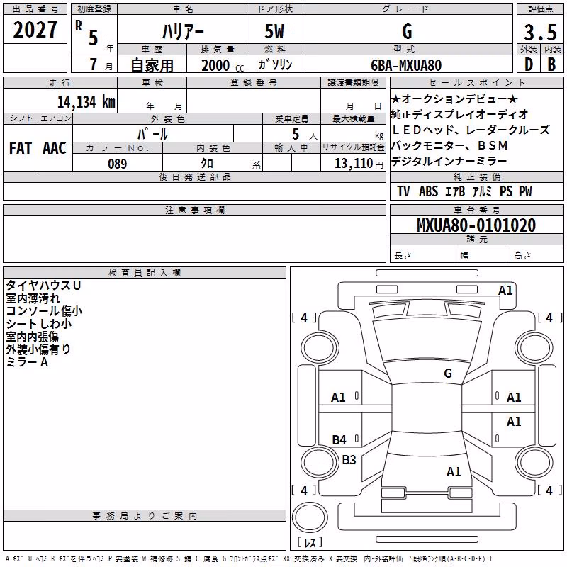 TOYOTA HARRIER