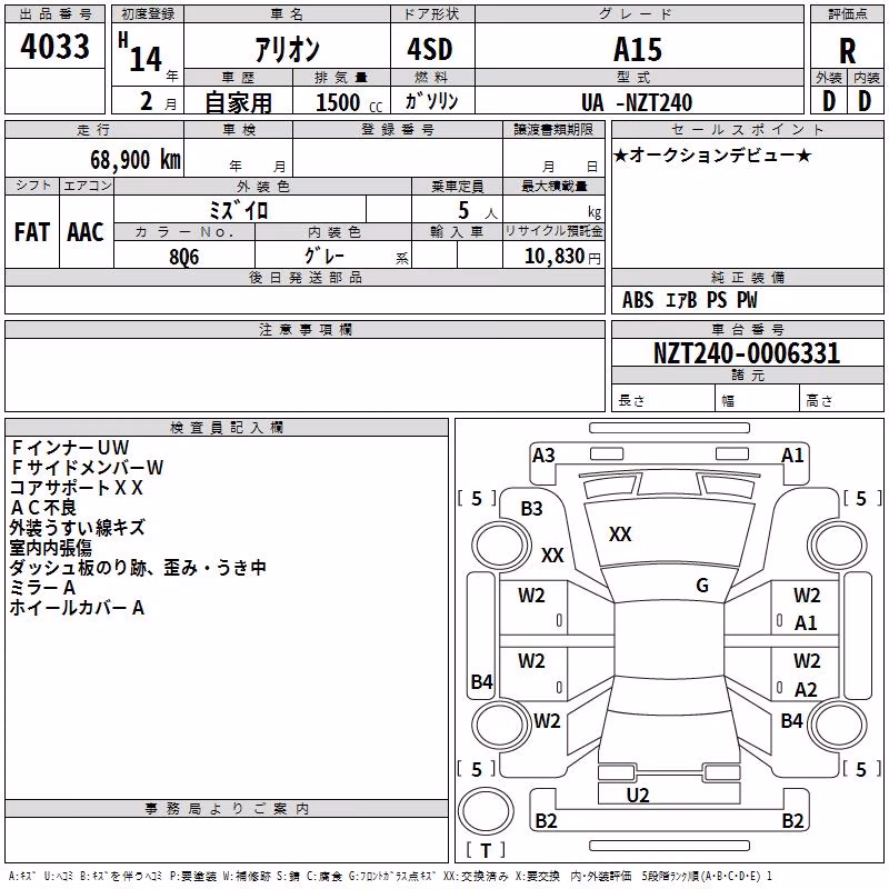TOYOTA ALLION